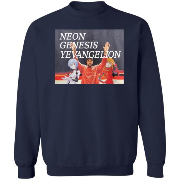 Kanye West Neon Genesis Evangelion Anime T Shirt Hoodie Sweatshirt Product Photo