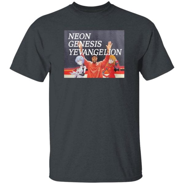 Kanye West Neon Genesis Evangelion Anime T Shirt Hoodie Sweatshirt Product Photo