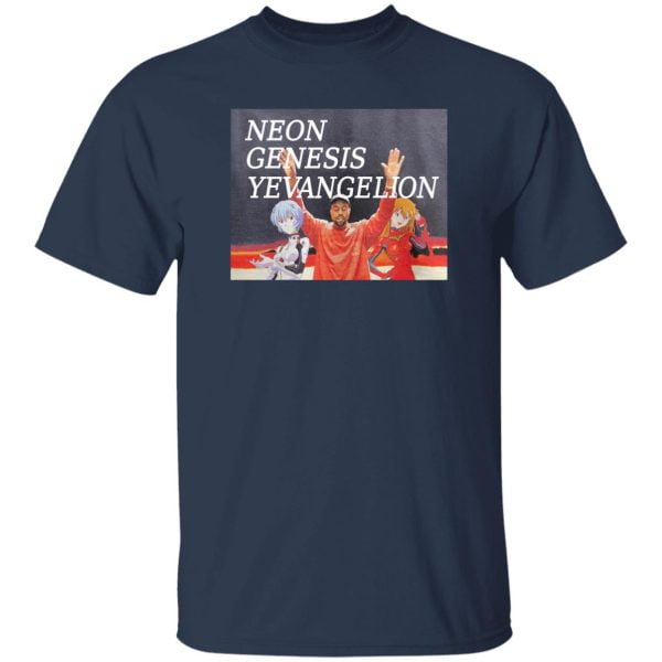 Kanye West Neon Genesis Evangelion Anime T Shirt Hoodie Sweatshirt Product Photo