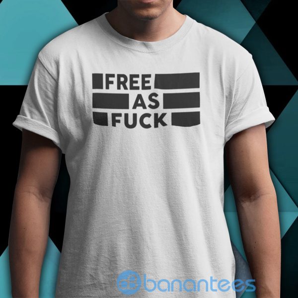 Kyle Rittenhouse Free As Fuck White T Shirt Product Photo