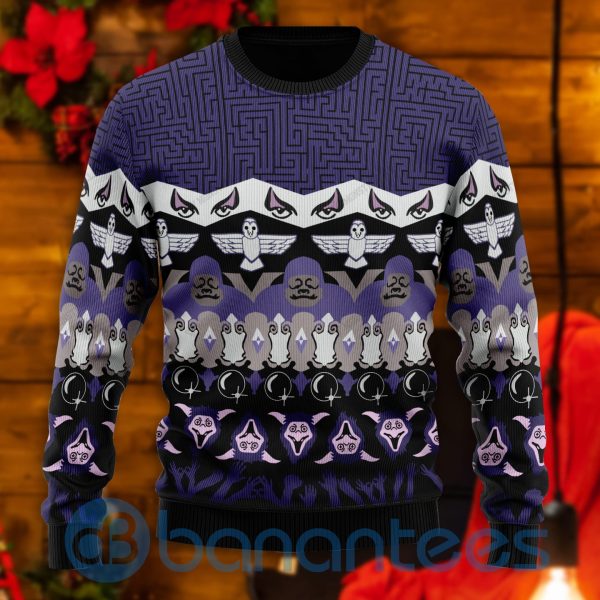 Labyrinth Halloween All Over Printed Ugly Christmas Sweater Product Photo
