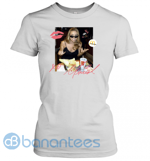 ldhj-mariah-carey-mcdonalds-shirt-2021-ladies-t-shirt-20-front-white-480px.png Mariah Carey And McDonalds Shirt Product Photo