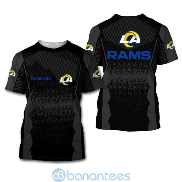 Los Angeles Rams NFL Football Team Custom Name 3D All Over Printed Shirt Product Photo