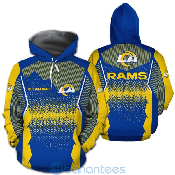 Los Angeles Rams NFL Football Team Custom Name 3D All Over Printed Shirt For Fans Product Photo
