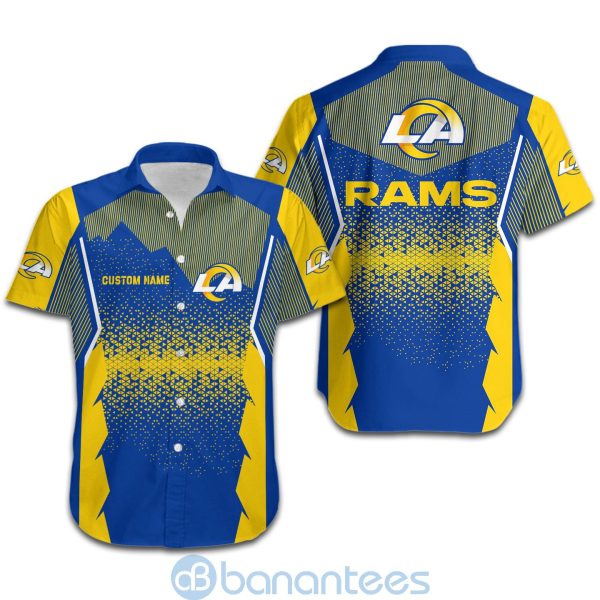 Los Angeles Rams NFL Football Team Custom Name 3D All Over Printed Shirt For Fans Product Photo