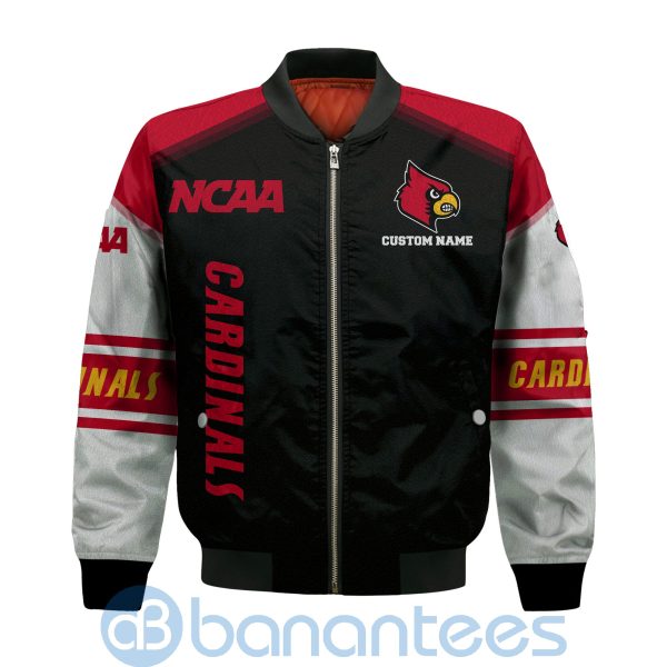 Louisville Cardinals Custom Name Bomber Jacket Product Photo
