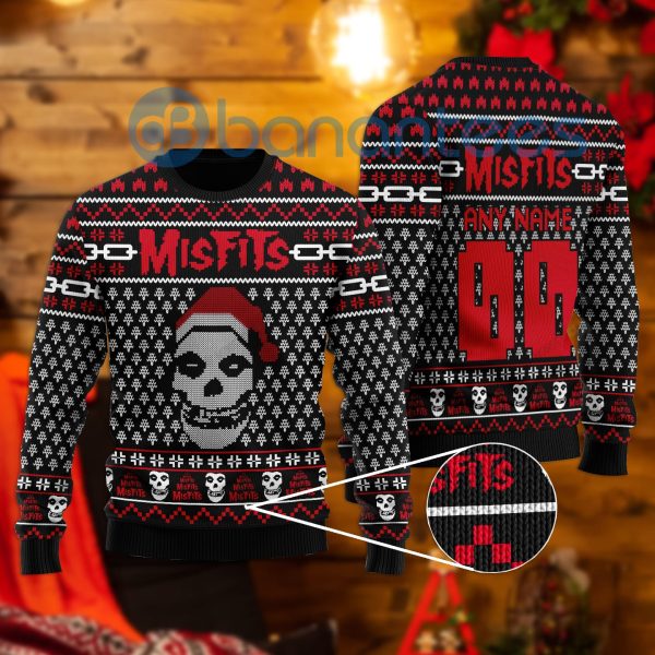 M.isfits Ugly Christmas All Over Printed Ugly Christmas Sweater Product Photo