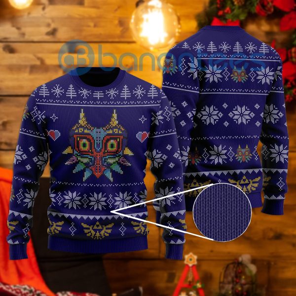 Majora?s Mask All Over Printed Ugly Christmas Sweater Product Photo