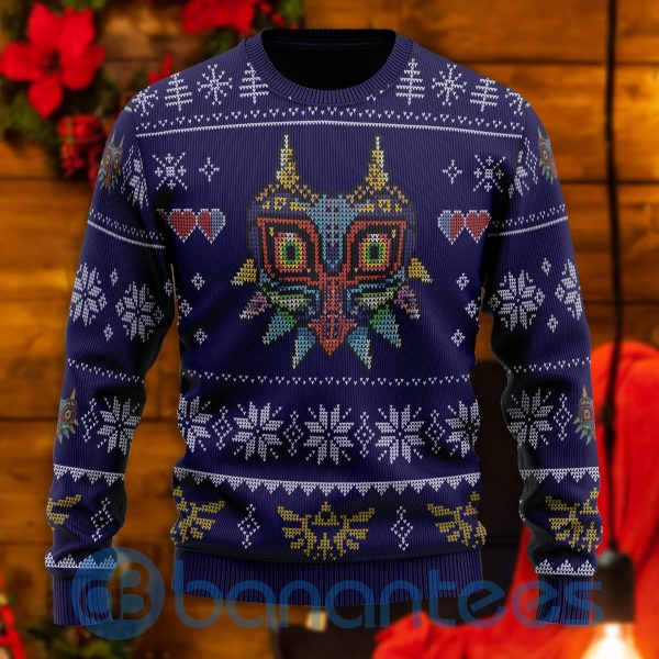 Majora?s Mask All Over Printed Ugly Christmas Sweater Product Photo