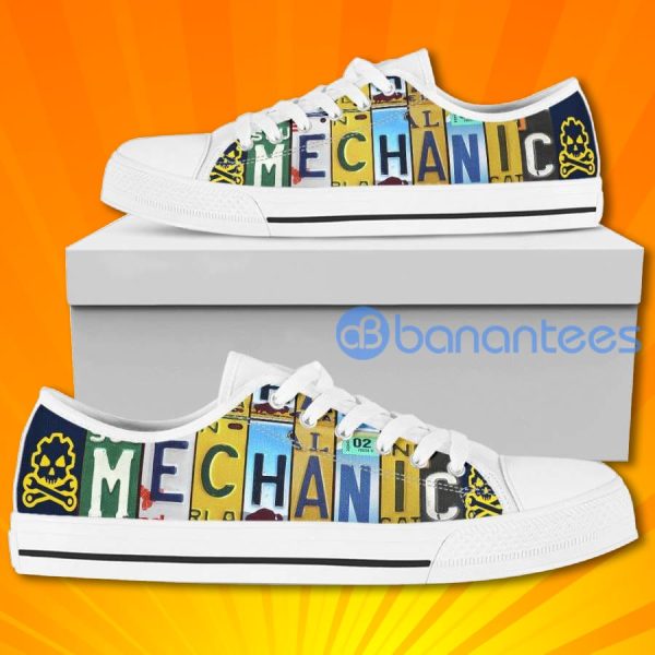 Mechanic Special Design Graphic Low Top Canvas Shoes For Women Product Photo