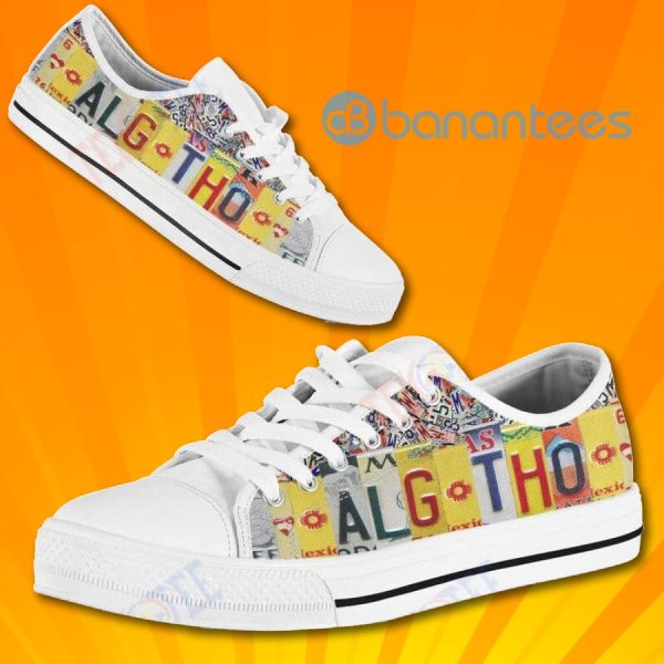 Mens Womens Alg Tho Licenseates Lovely Design Low Top Canvas Shoes Product Photo