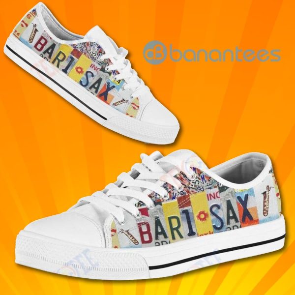 Mens Womens Bari Sax Licenseates Lovely Design Low Top Canvas Shoes Product Photo