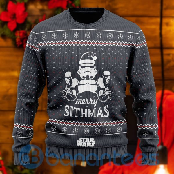 Merry Sithmas All Over Printed Ugly Christmas Sweater Product Photo