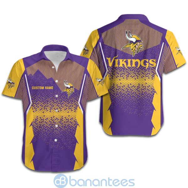 Minnesota Vikings NFL Football Team Custom Name 3D All Over Printed Shirt For Fans Product Photo
