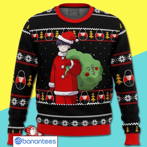 Mob Psycho 100 Santa Merry Christmas All Over Print Ugly Sweater Product Photo