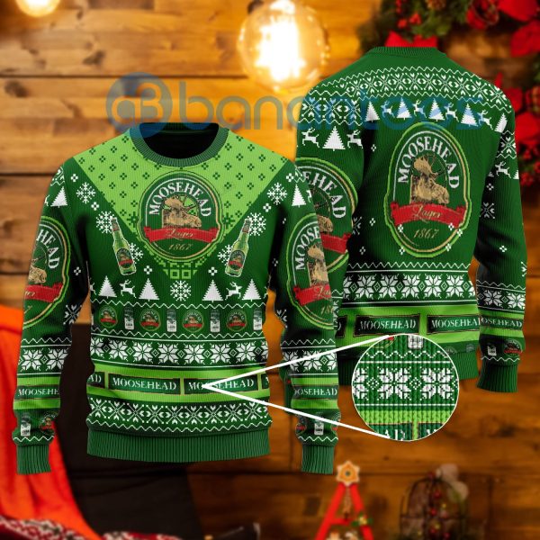 Moosehead Beer All Over Printed Ugly Christmas Sweater Product Photo
