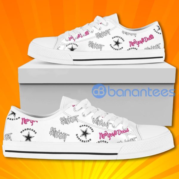 Music Band Shoes Slipknot Hardcore Superstar Low Top Canvas Shoes Product Photo