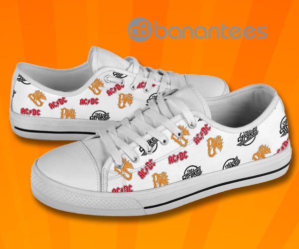 Music Band Shoes The Strokes Pearl Jam Low Top Shoes Product Photo