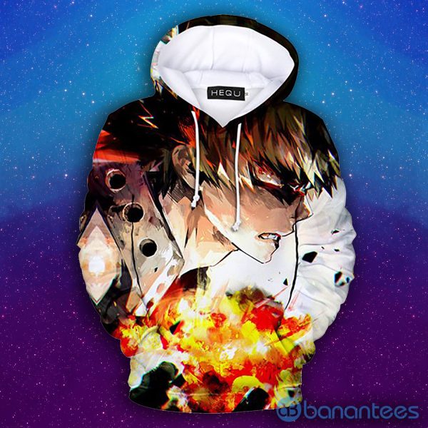 My Hero Academia Anime Izuku Midoriya Cosplay Costume All Over Printed 3D Hoodie Product Photo