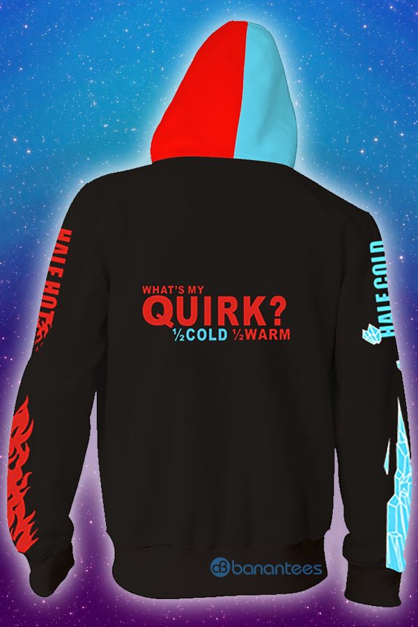 My Hero Academia Boku No Hero Shoto Todoroki All Over Printed 3D Zip Hoodie Product Photo