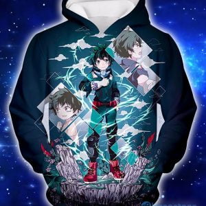 My Hero Academia Chasing The Dreams Of Hero Izuki Midoriya All Over Printed 3D Shirt - 3D Hoodie - Black