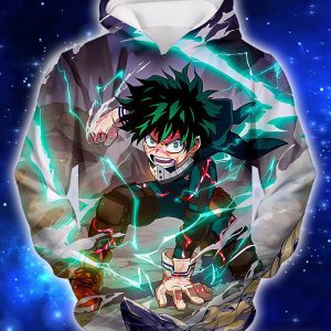 My Hero Academia Chasing The Dreams Of Hero Izuki Midoriya Otakuform Anime 3D Shirt - 3D Hoodie - Black