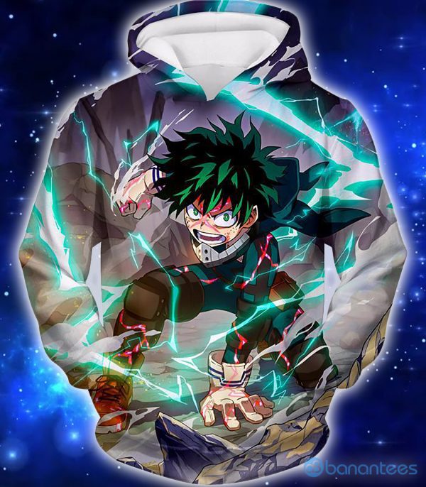 My Hero Academia Chasing The Dreams Of Hero Izuki Midoriya Otakuform Anime 3D Shirt - 3D Hoodie - Black