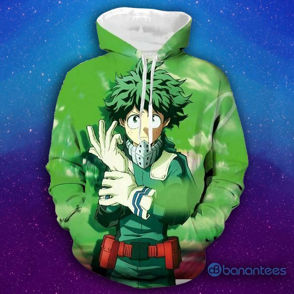 My Hero Academia Season 5 Izuku Midoriya All Over Printed 3D Hoodie Product Photo