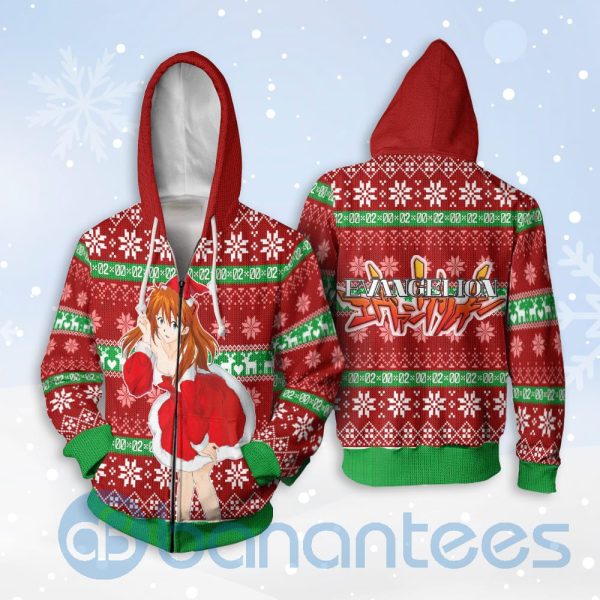 Neon Genesis Evangelion Asuka Langley Sohryu Anime Christmas All Over Printed 3D Shirt Product Photo