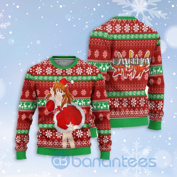 Neon Genesis Evangelion Asuka Langley Sohryu Anime Christmas All Over Printed 3D Shirt Product Photo