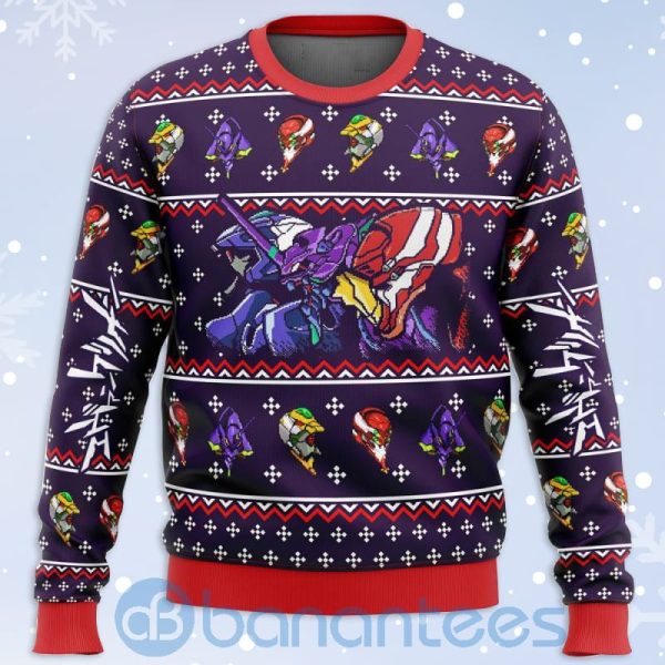 Neon Genesis Evangelion Evas Anime Christmas All Over Printed 3D Shirt Product Photo