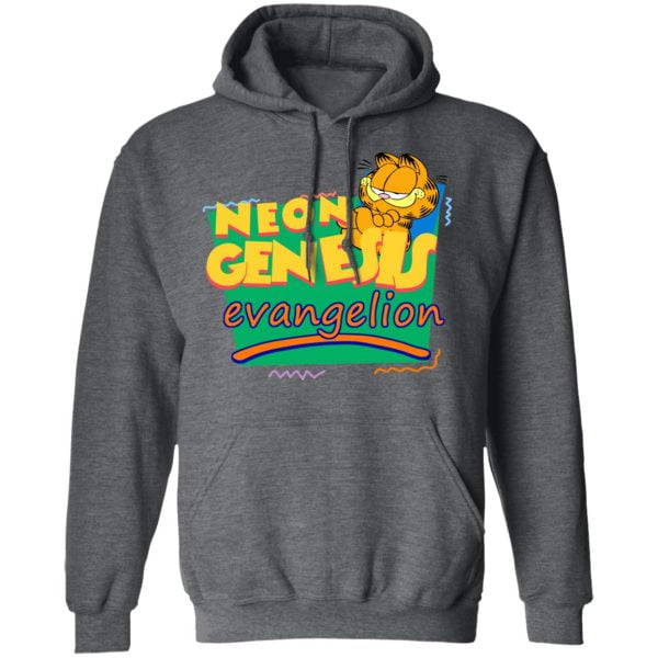 Neon Genesis Evangelion Garfield Meets Monsters T Shirt long Sleeves Hoodie Product Photo