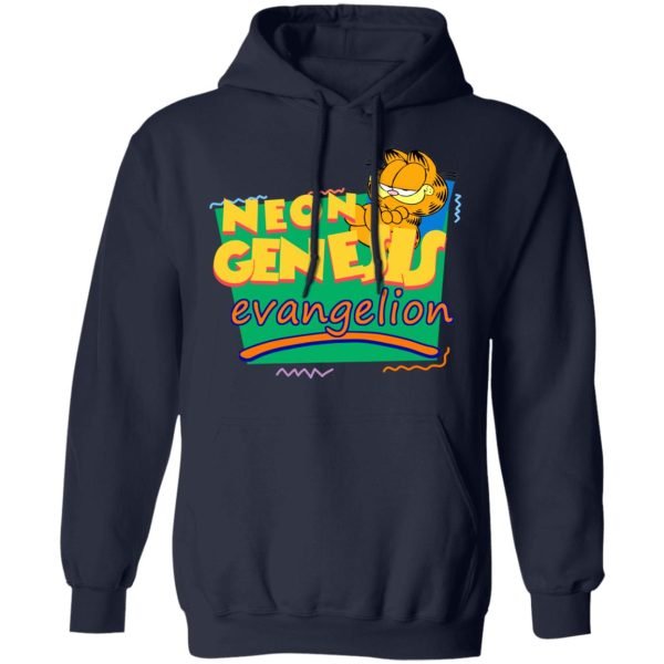Neon Genesis Evangelion Garfield Meets Monsters T Shirt long Sleeves Hoodie Product Photo
