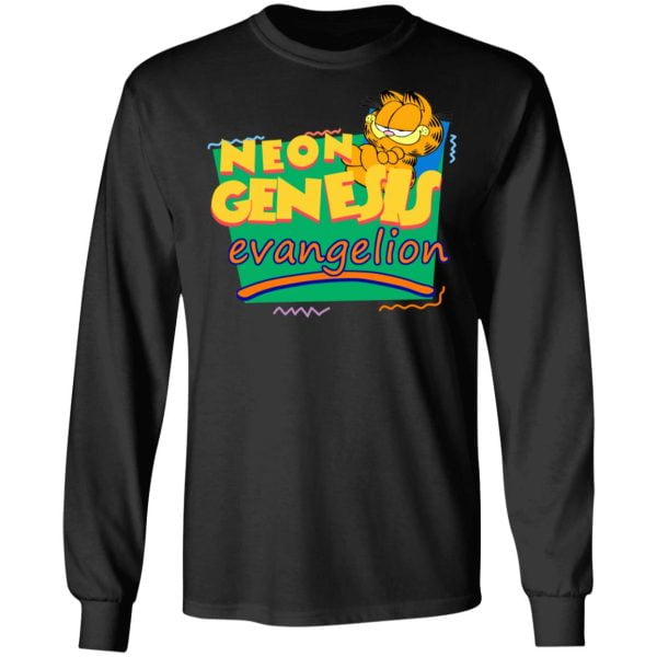 Neon Genesis Evangelion Garfield Meets Monsters T Shirt long Sleeves Hoodie Product Photo