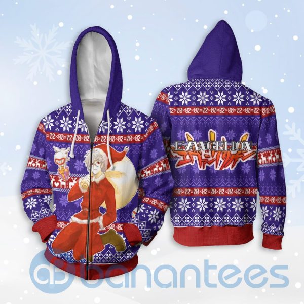 Neon Genesis Evangelion Kaworu Nagisa Anime Christmas All Over Printed 3D Shirt Product Photo