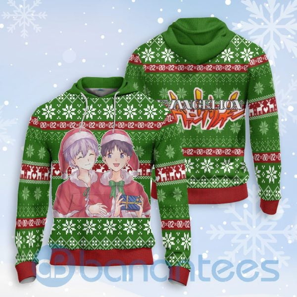 Neon Genesis Evangelion Kaworu X Shinji Anime Christmas All Over Printed 3D Shirt Product Photo
