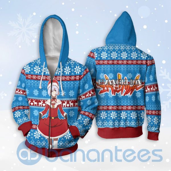 Neon Genesis Evangelion Rei Ayanami Anime Christmas All Over Printed 3D Shirt Product Photo