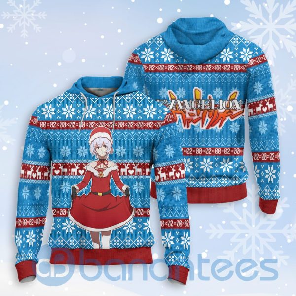Neon Genesis Evangelion Rei Ayanami Anime Christmas All Over Printed 3D Shirt Product Photo