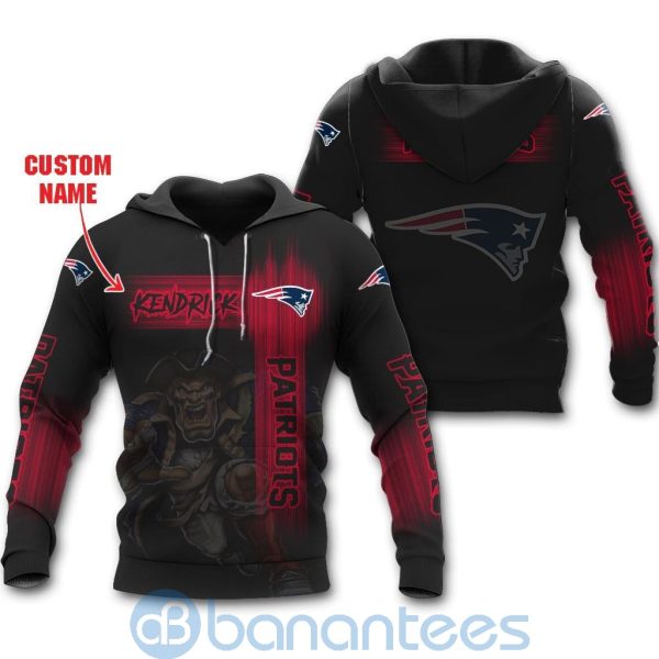 New England Patriots Mascot Custom Name 3D All Over Printed Shirt Product Photo