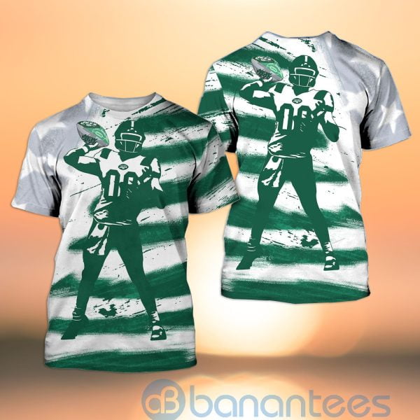 New York Jets NFL Team Water Color 3D All Over Printed Shirt Product Photo