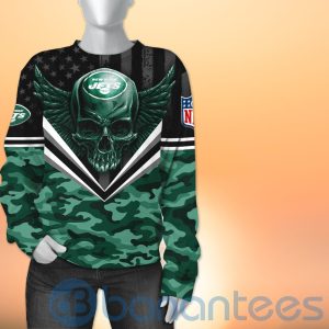 New York Jets Skull Wings 3D All Over Printed Shirt Product Photo