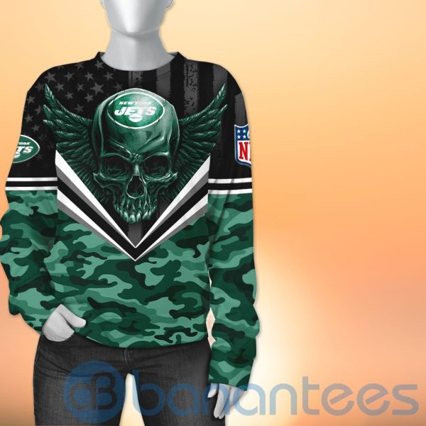 New York Jets Skull Wings 3D All Over Printed Shirt Product Photo