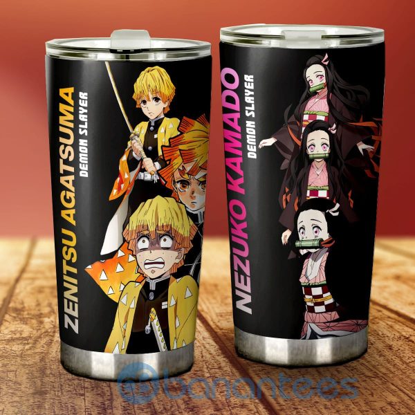 Nezuko And Zenitsu Tumbler Custom Demon Slayer Anime Gifts Idea For Fans Product Photo