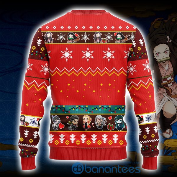 Nezuko Kamado Demon Slayer Anime Ugly Christmas Sweater All Over Printed Shirt Product Photo