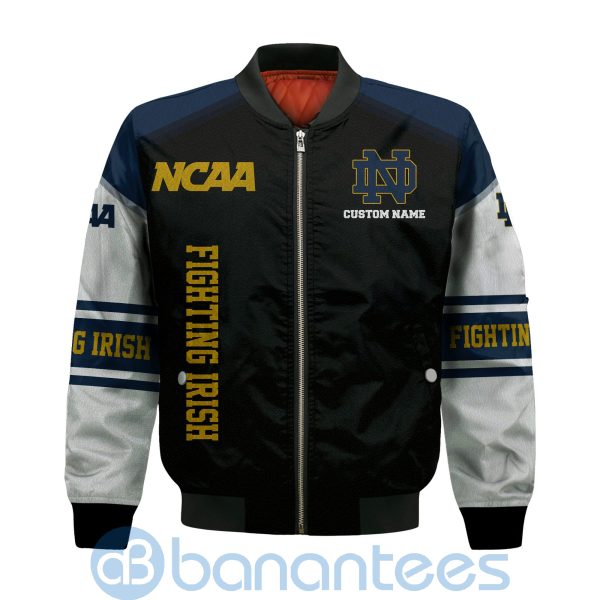 Notre Dame Fighting Irish Custom Name Bomber Jacket Product Photo