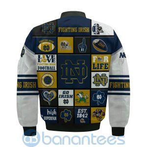 Notre Dame Fighting Irish Custom Name Bomber Jacket Product Photo