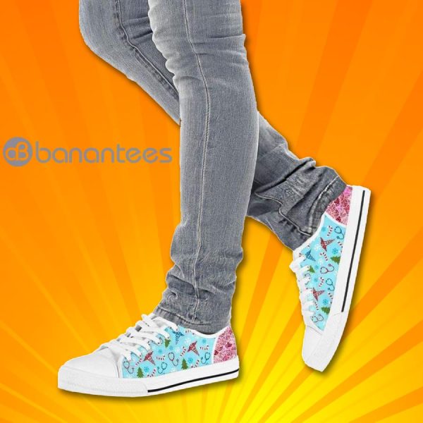 Nurse Funny Pattern Lovely Design Graphic Low Top Canvas Shoes Product Photo