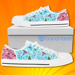 Nurse Funny Pattern Lovely Design Graphic Low Top Canvas Shoes Product Photo