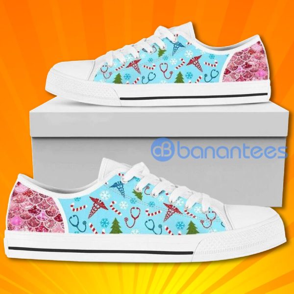 Nurse Funny Pattern Lovely Design Graphic Low Top Canvas Shoes Product Photo