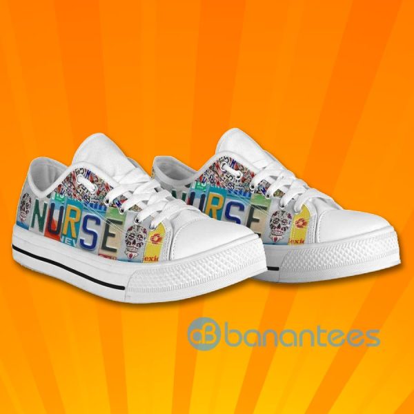 Nurse Lovely Design Graphic Low Top Canvas Shoes Product Photo